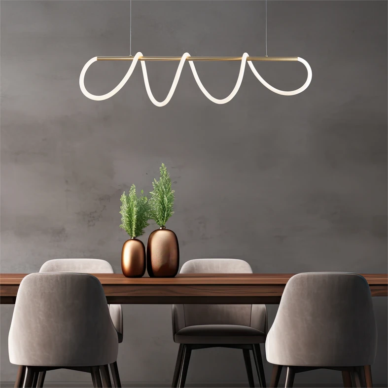 Design lampy BALBO pasuje do wnętrz opartych na nowoczesnej stylistyce i oszczędnej, minimalistycznej wymowie.