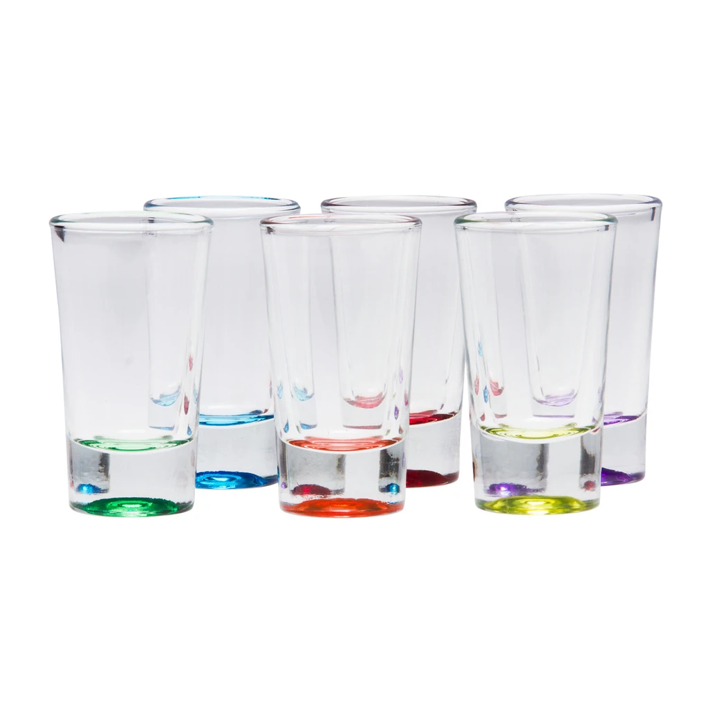 Súprava6 pohárikov na vodku 6 COLORS