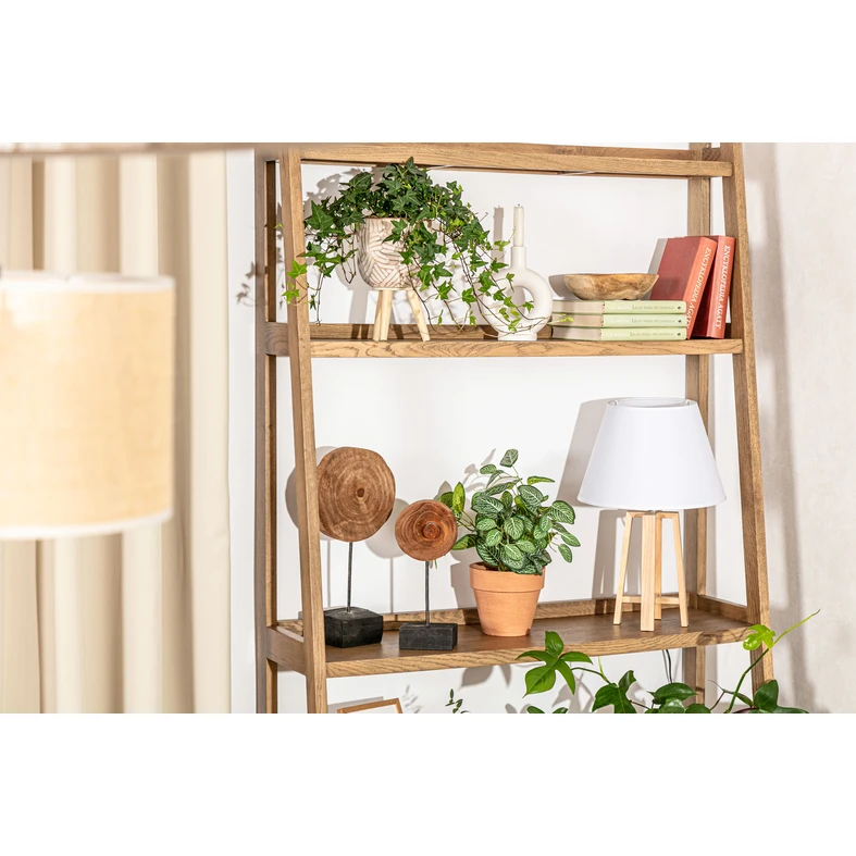 Trojnožková stolná lampa biele tienidlo 31 cm