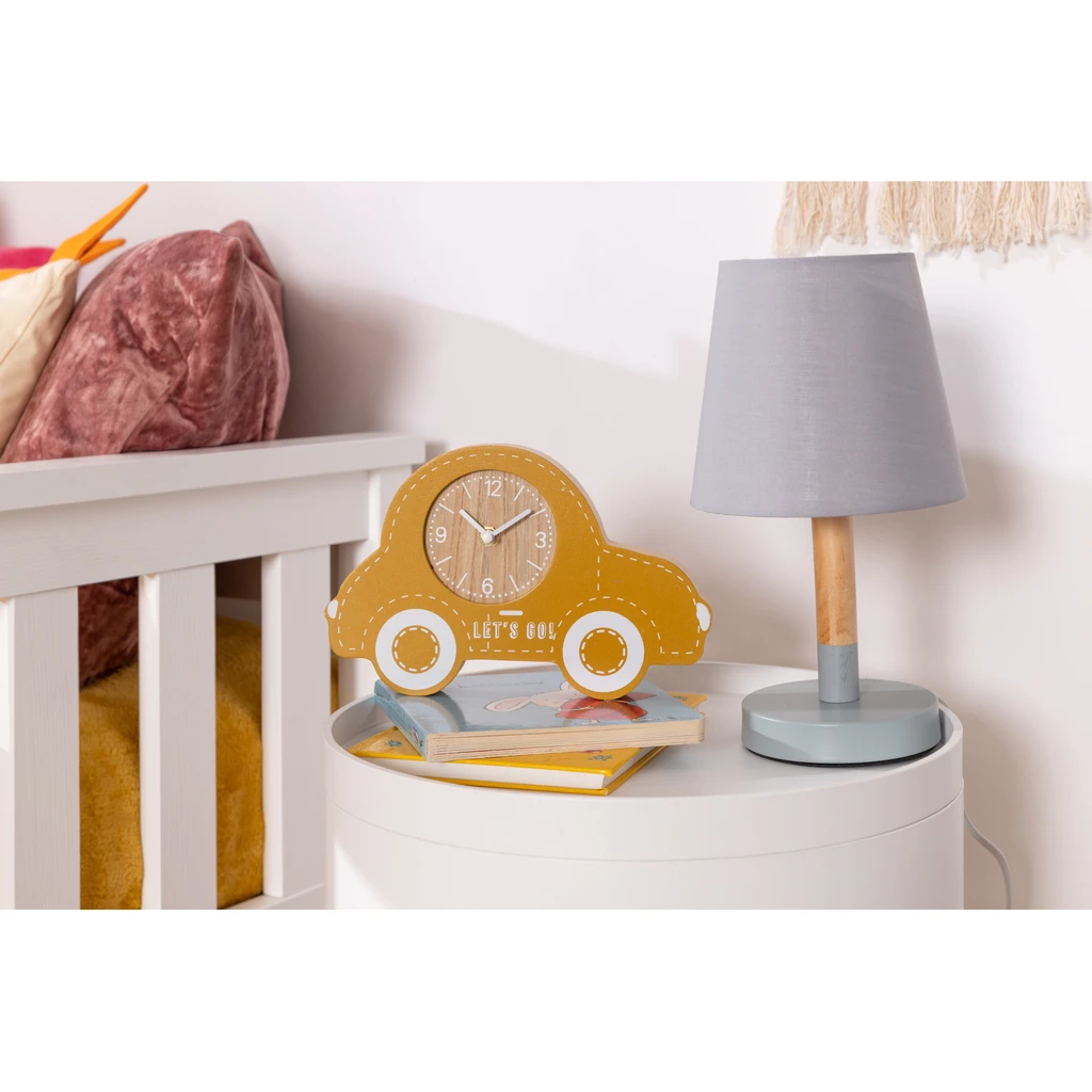 Detské hodiny AUTO žlté