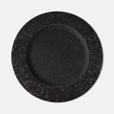 Dekoratívny tanier čierny 33 cm