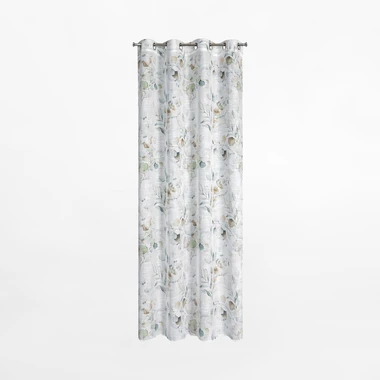 Záves na priechodkách v bielej a modrej farbe SENA 145x250 cm