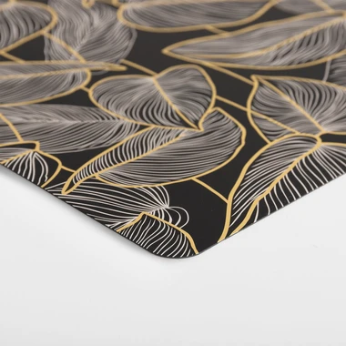 Prestieranie na stôl čierne LISTY 43,5x28,5 cm