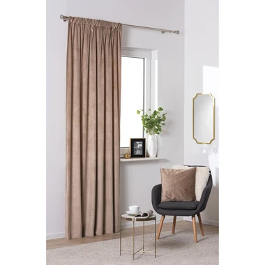 Záves do obývačky taupe BILO 140 x 260 cm
