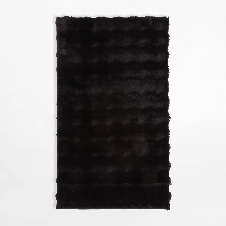 Moderný koberec MODESTO, čierny, 60x100 cm