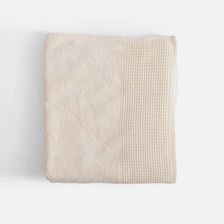 Bavlnený uterák v krémovej farbe ZEN 90x160 cm