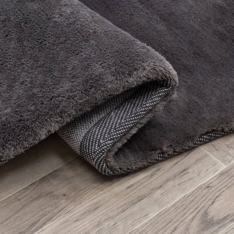 Koberec sivý kožušinka SITE 60 x 100 cm