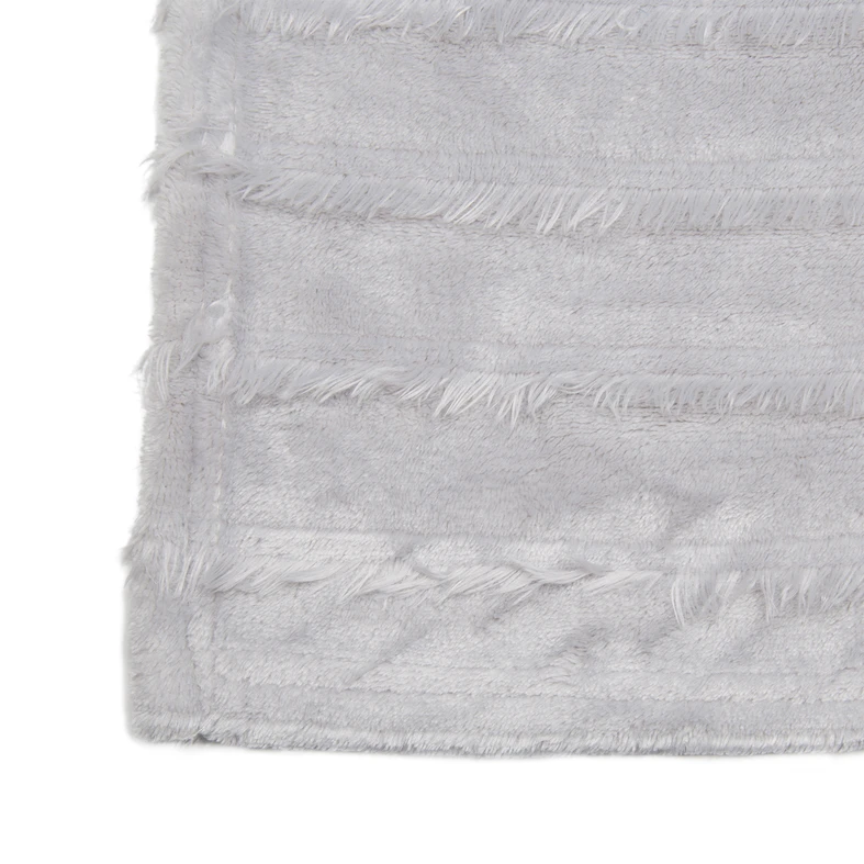 Deka so strapcami ASHA svetlosivá 130x160 cm