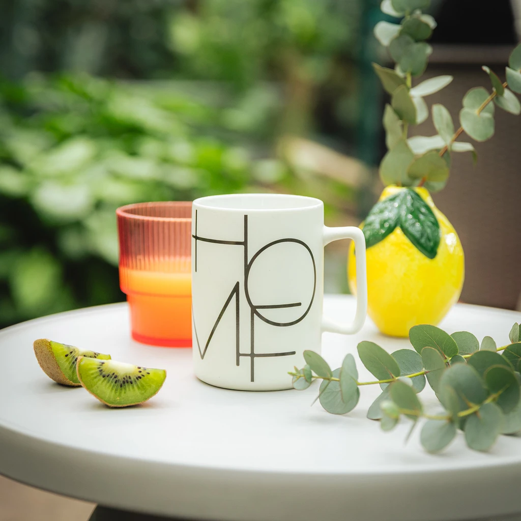 Béžový hrnček HOME 400 ml