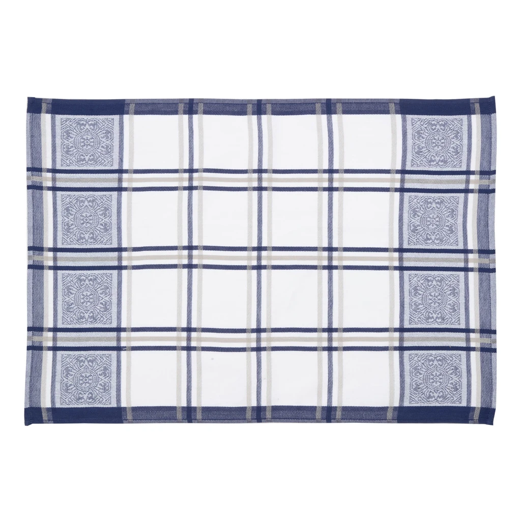 Kuchynská utierka MAJOLICA, tmavomodrá 50x70 cm