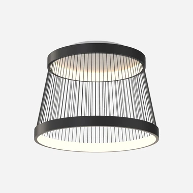 Stropné LED svietidlo v čiernej farbe BALU s diaľkovým ovládaním