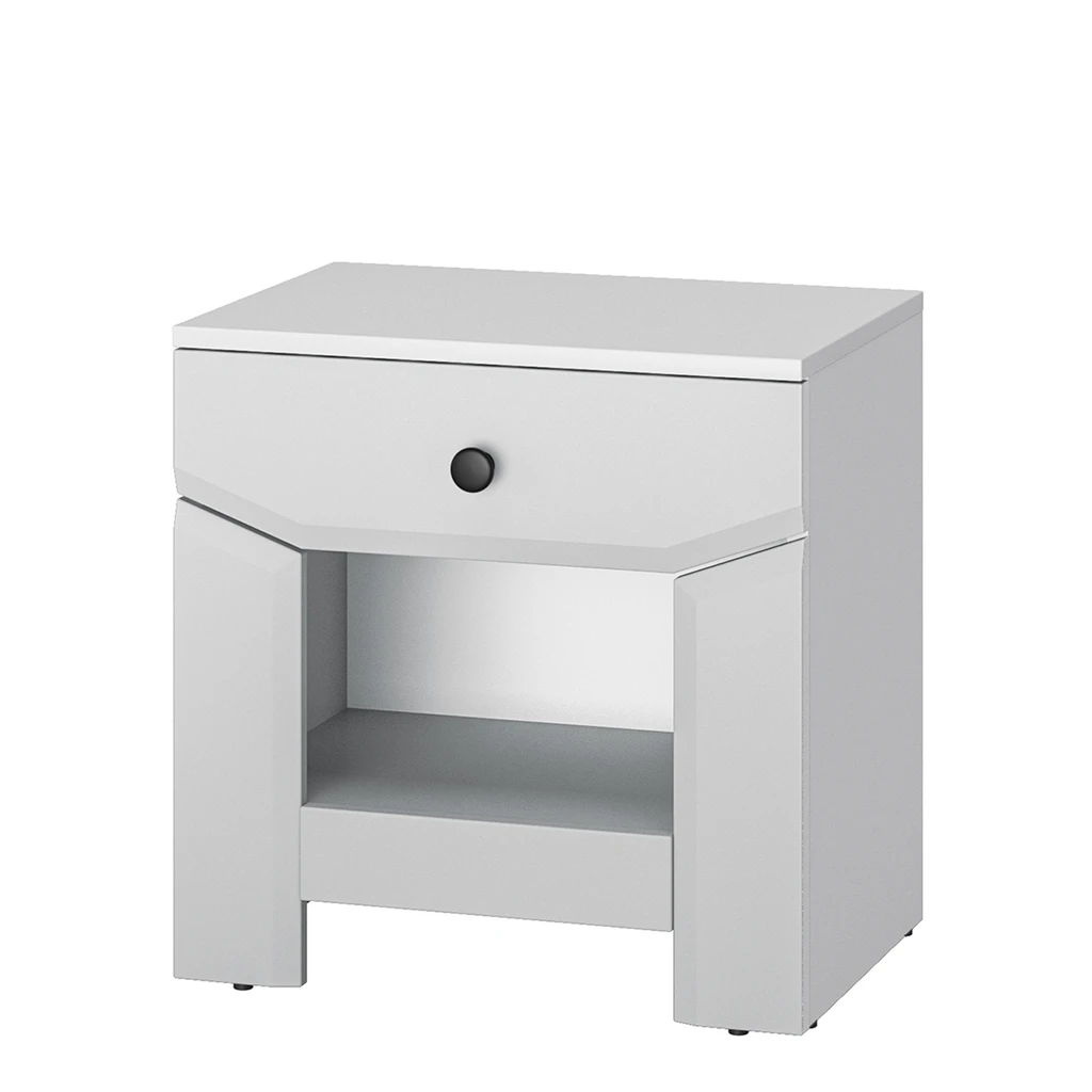 Nočný stolík biely TERNI 1S