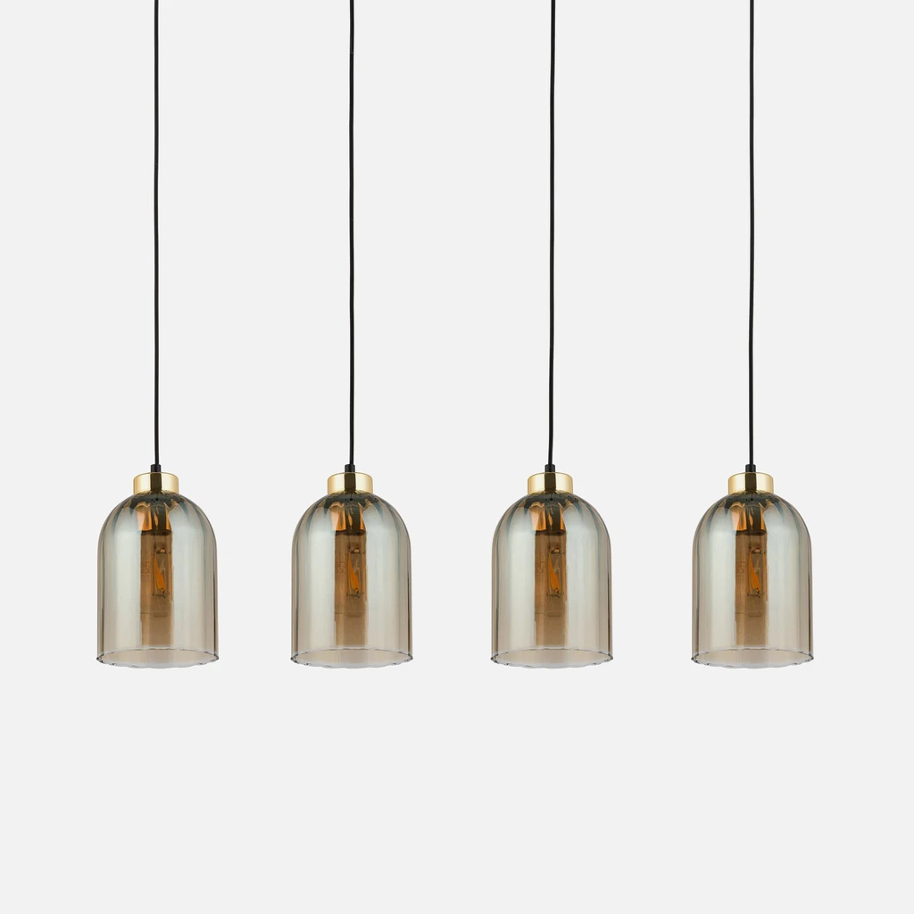 Lampa wisząca z 4 kloszami