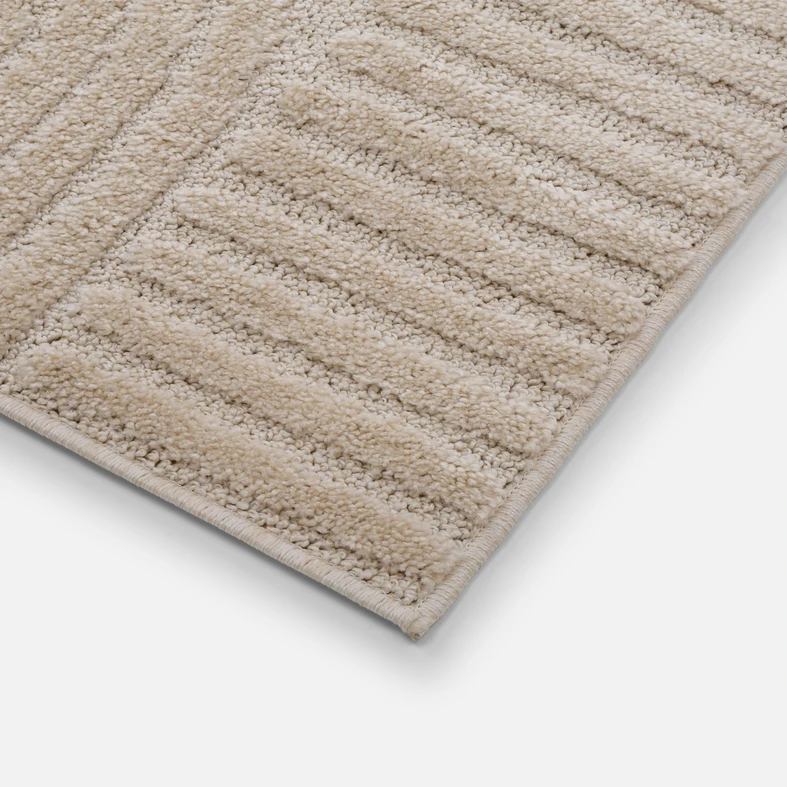 Dywan kremowy LA CASA 3D 120x170 cm - zbliżenie.