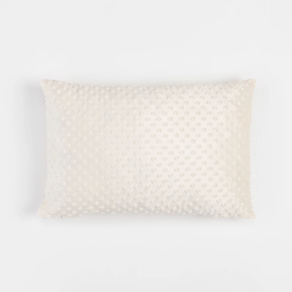 Vankúš minky krémový MILA 40 x 60 cm