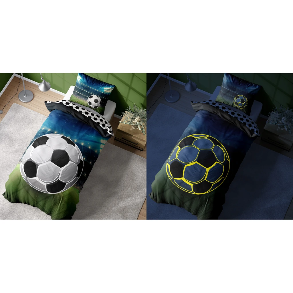 Detské obliečky svietiace v tme FLUO LOPTA 140x200 cm