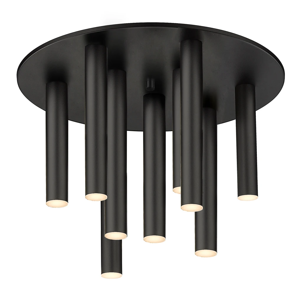 Stropné svietidlo LED 9-bodové čierne LOYA
