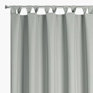 Záves na terasu s pútkami na suchý zips strieborný GARDEN 155x220 cm