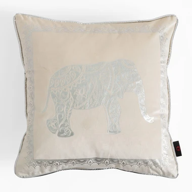Obliečka na vankúš s motívom slona v bielej farbe DAIRA 45x45 cm