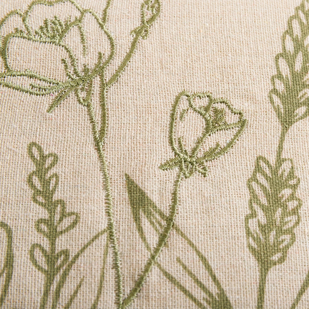 Dekoračná obliečka so strapcami zelená FLORIA 45x45 cm