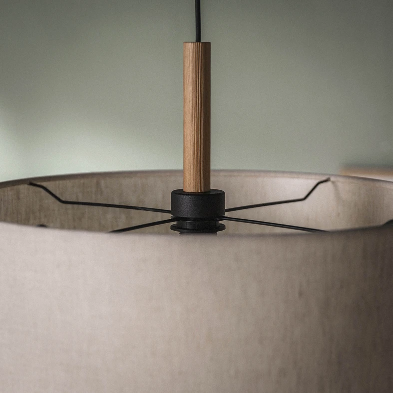 Sivá závesná lampa DEVA NATURE I