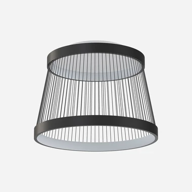 Stropné LED svietidlo v čiernej farbe BALU s diaľkovým ovládaním