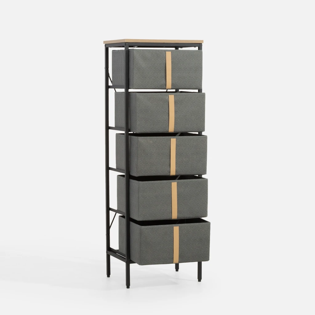 Vysoká komoda z textilu LENISSO