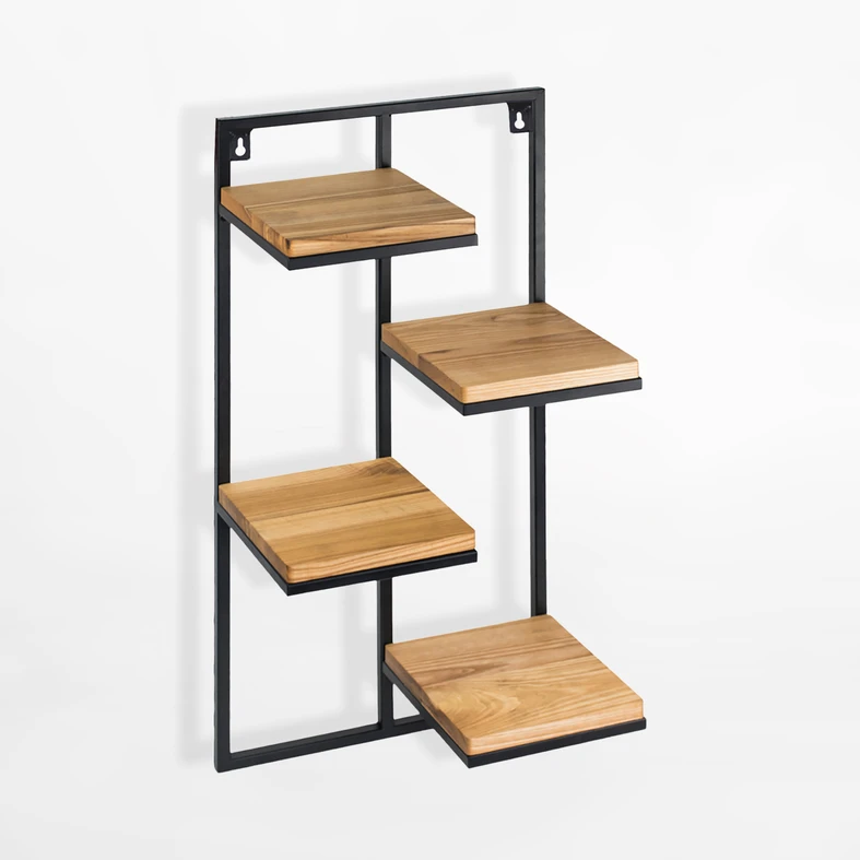 Kwietnik loftowy z czterema półkami