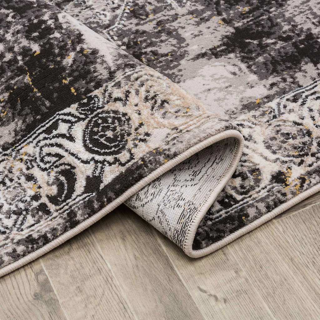 Koberec MONAKO vintage čierny 80x150 cm