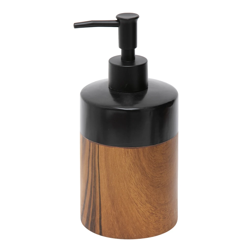 Dávkovač mydla keramický čierno-hnedý