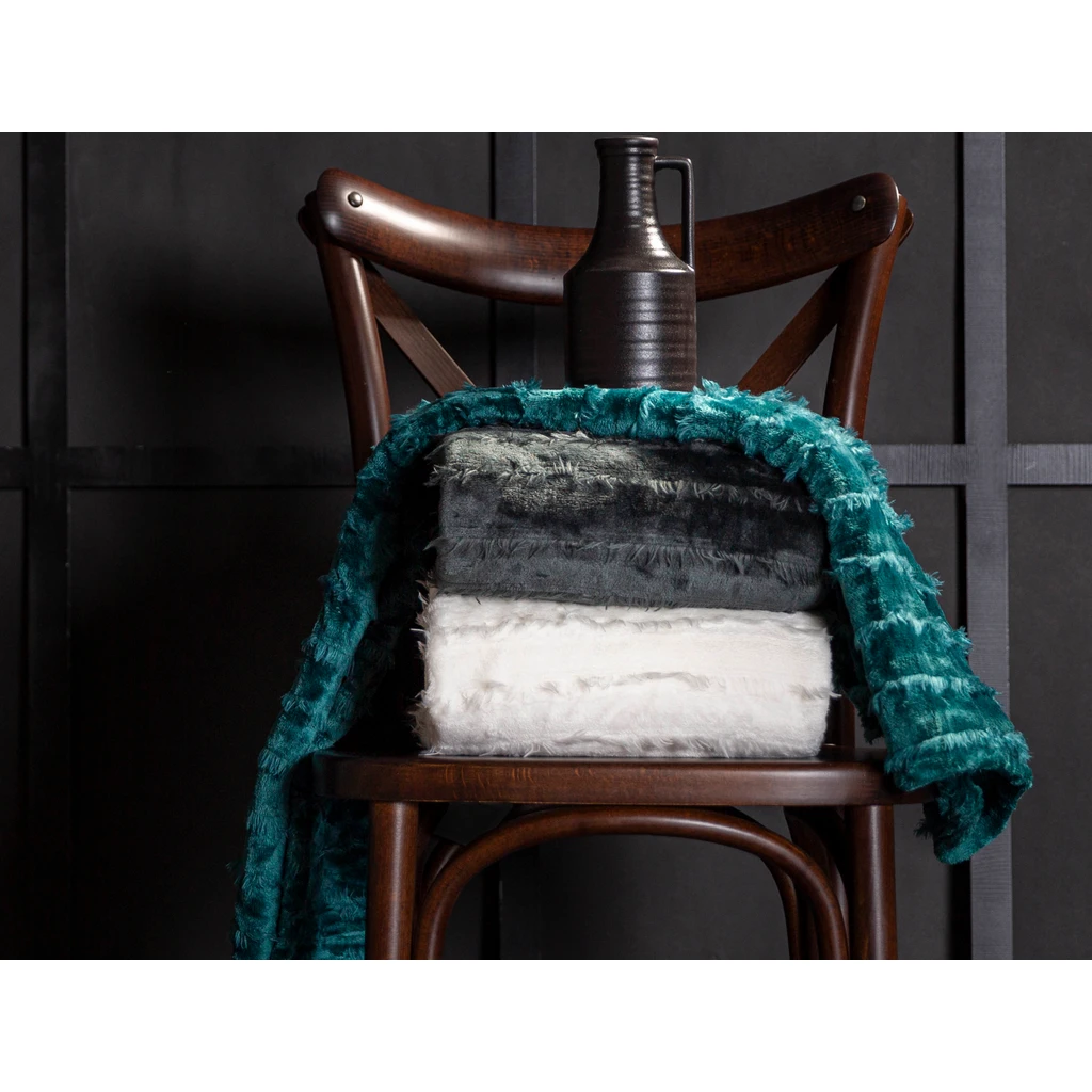 Ružová deka so strapcami ASHA 130x160 cm