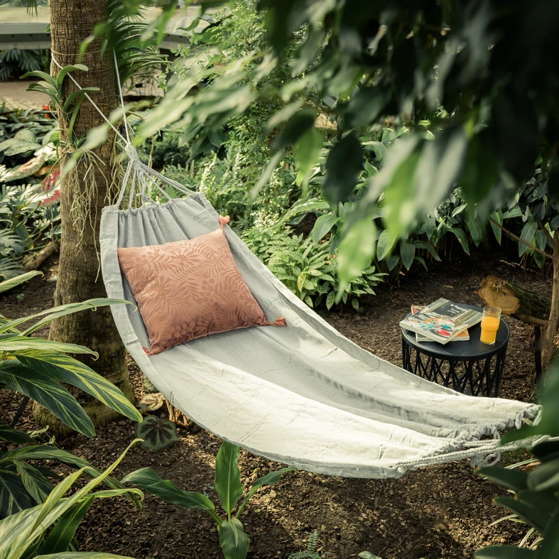 Hojdacia sieť do záhrady sivá COLADA 240x80 cm