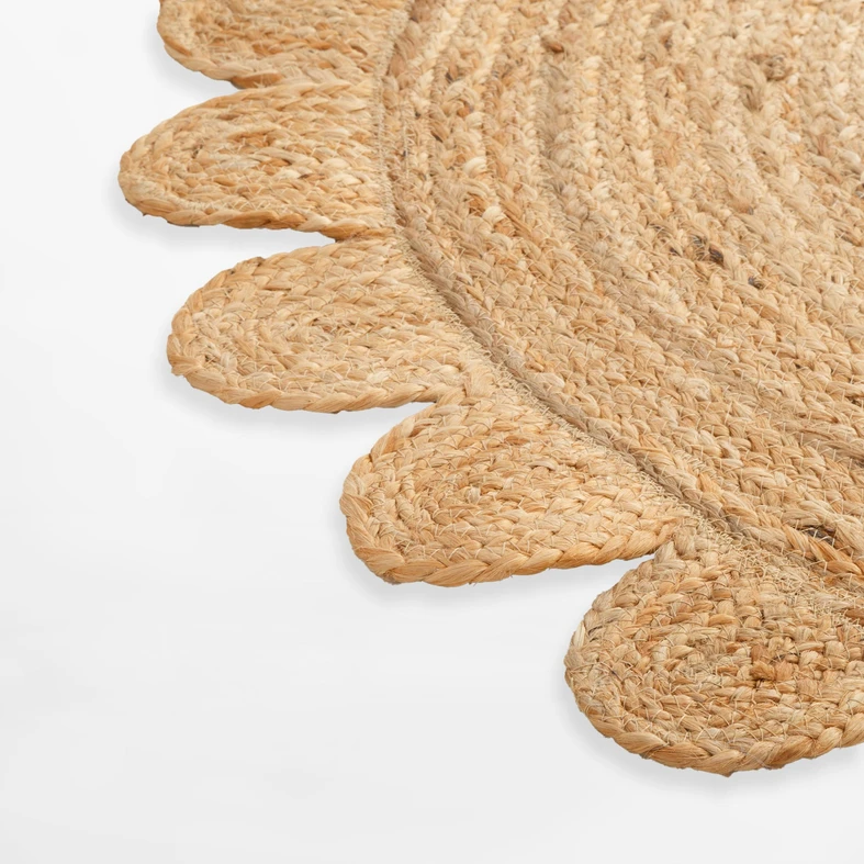 Okrúhly jutový koberec BRUGA 100 cm