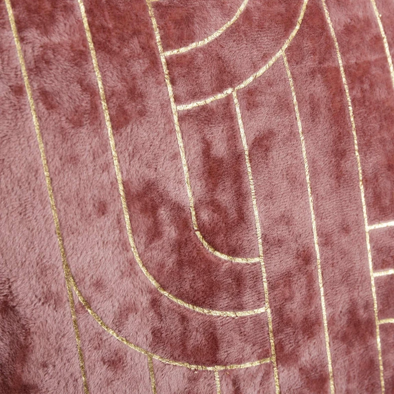 Obliečka na vankúš velúrová ružová MONACO 45 x 45 cm