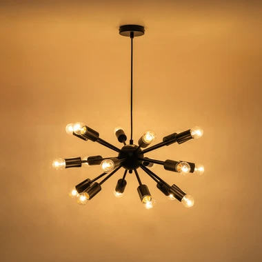 Loftové závesné svietidlo MANDI čierne 51 cm