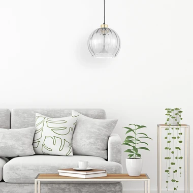 Transparentné závesné svietidlo DEVI