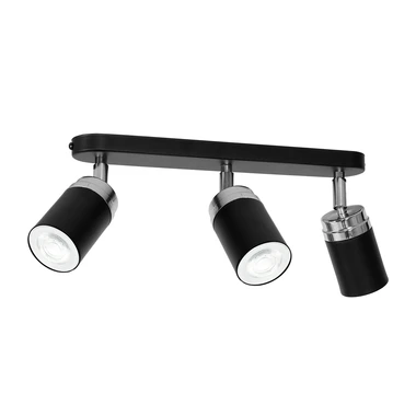 Bodové svietidlo čierne 3xGU10 RENO