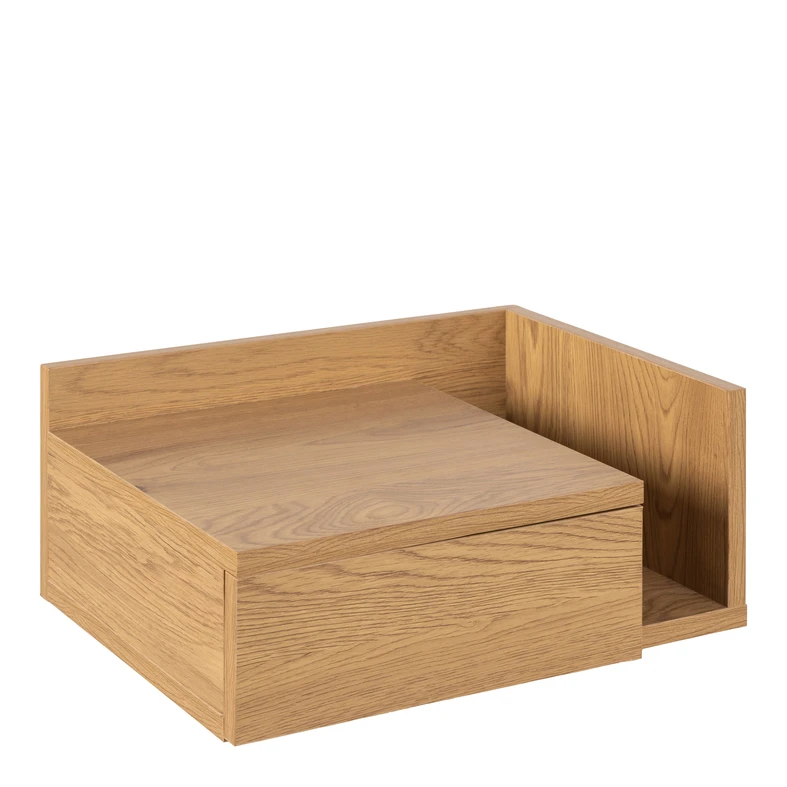 Závesný nočný stolík KASPIAN so zásuvkou divoký dub