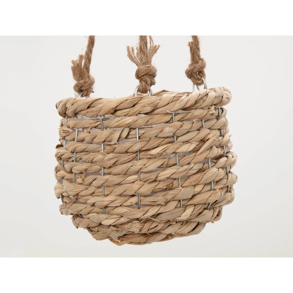 Obal na črepník, závesný, pletený 16x15 cm