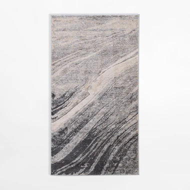 Koberec s abstraktným vzorom KERY, sivý, 80x150 cm