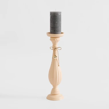 Vintage svietnik na jednu sviečku 39 cm