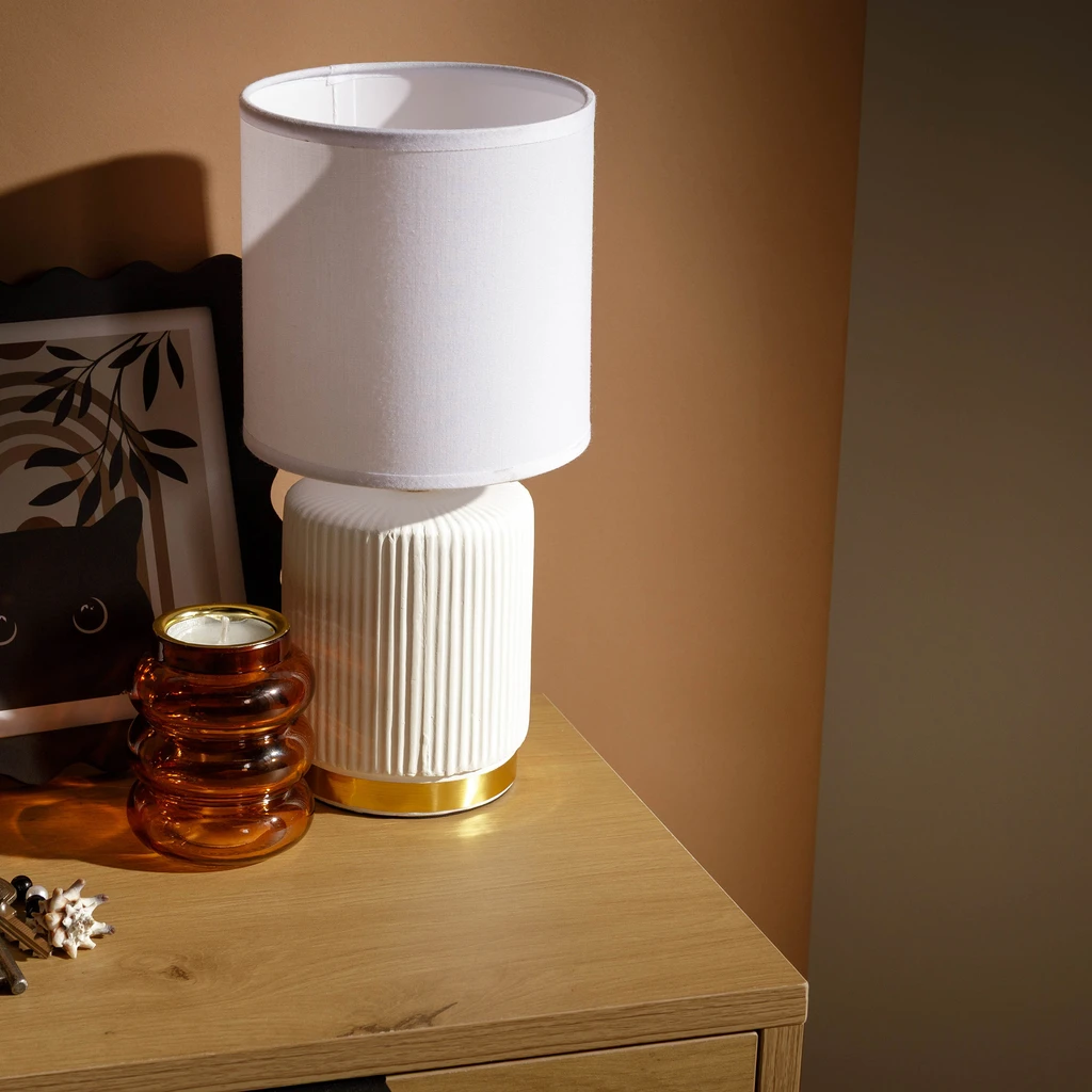 Stolová nočná lampa biela 27,5 cm