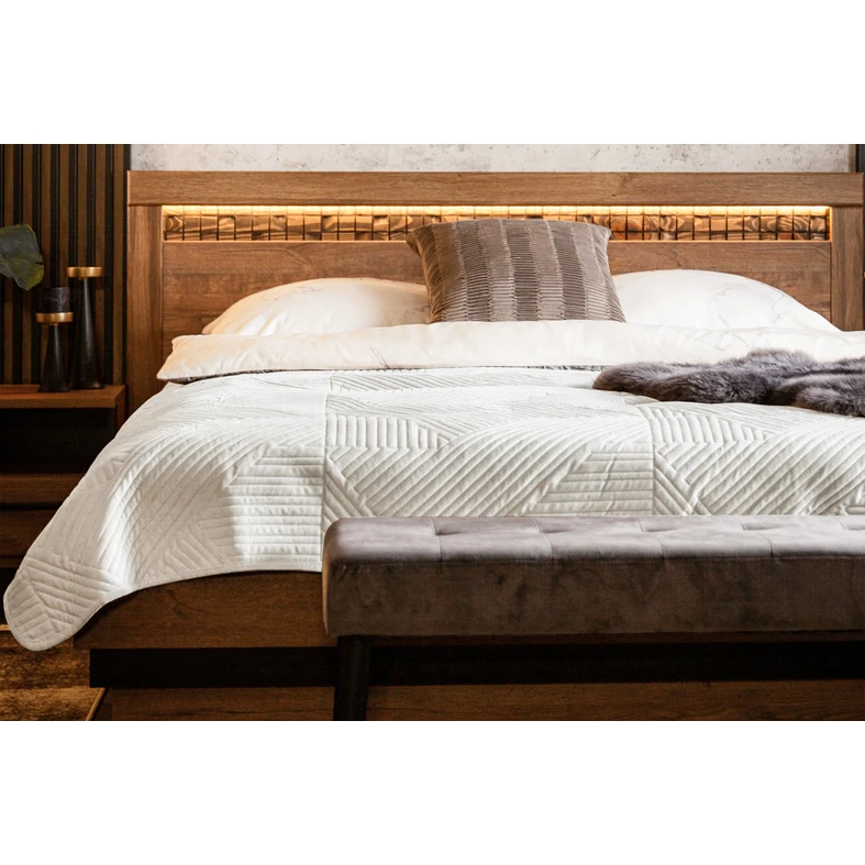 Prehoz na posteľ biely SENSO 220x240 cm