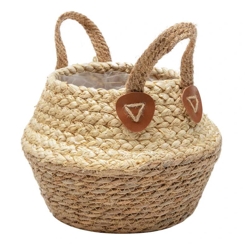 Ozdobný obal, pletený košík 21 cm