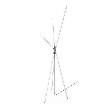 Stojacia LED lampa LAUTARO s vláknom čierna