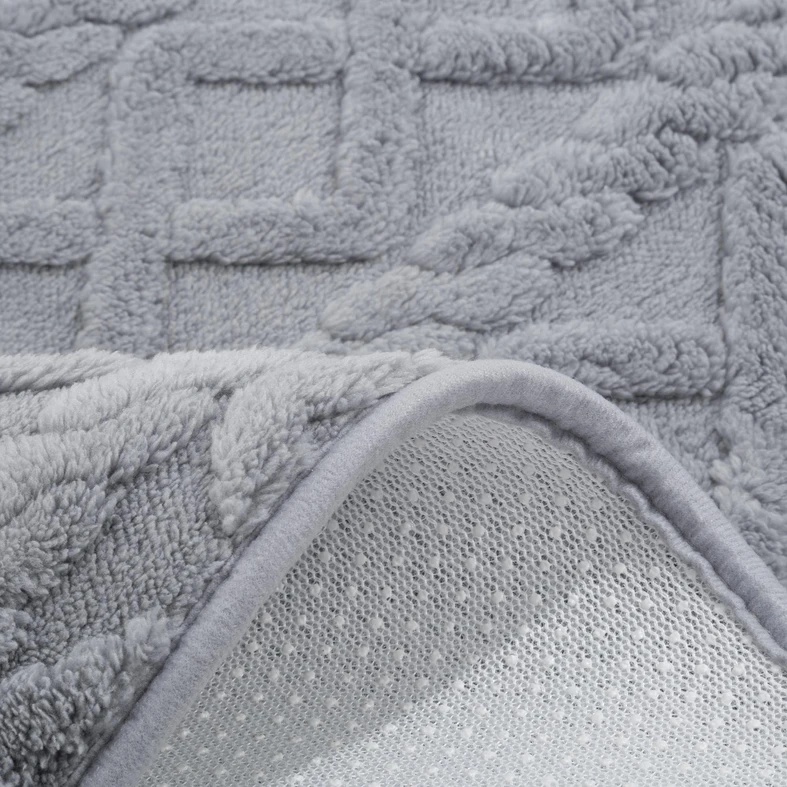 Kúpeľňová predložka NORDIC, sivá, 50x80 cm