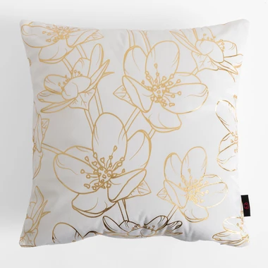 Obliečka na vankúš v bielej farbe CASILA 45x45 cm