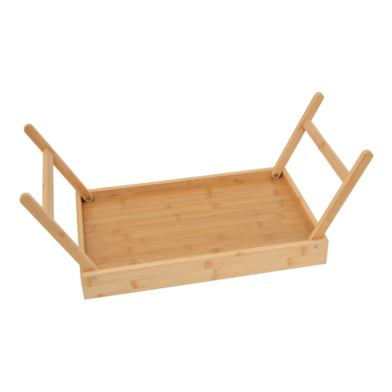 Bambusový podnos na nožičkách 44x27 cm