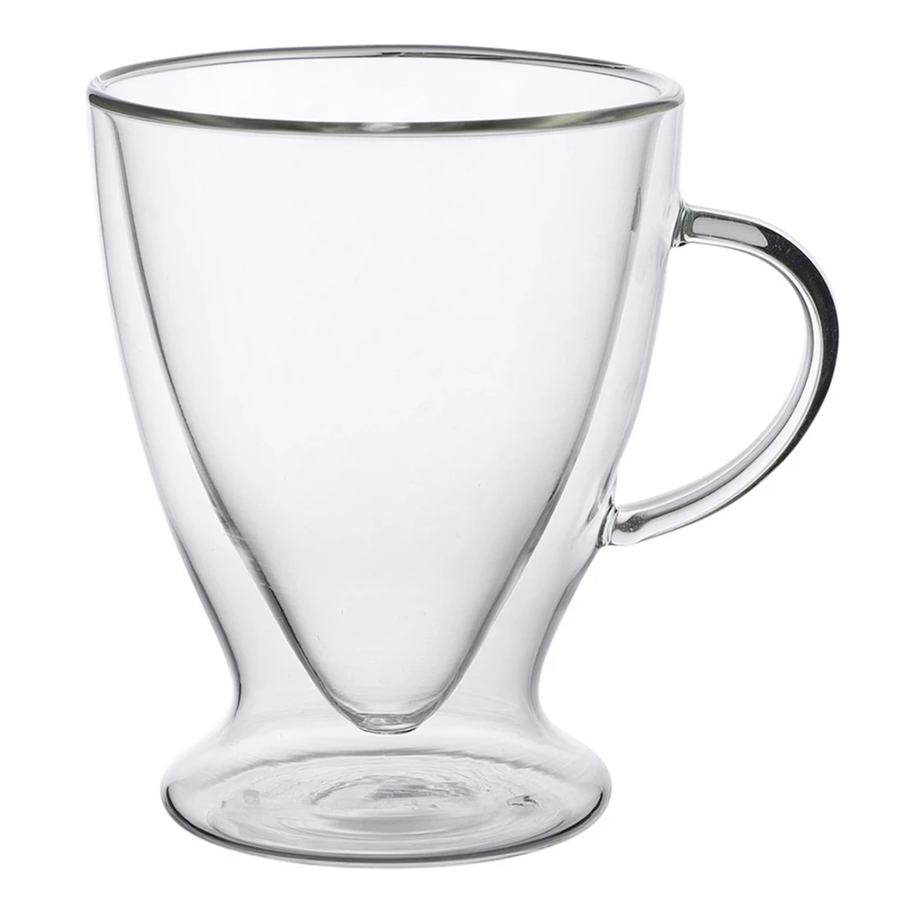 Dvojstenný hrnček na stopke ANDREA 300 ml, sada 2 ks