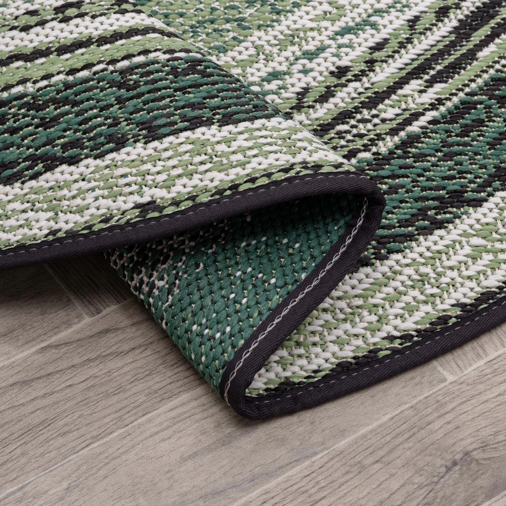 Okrúhly vonkajší koberec zelený MUNRO 120 CM